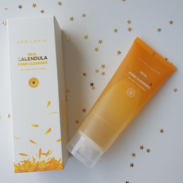 SỮA RỬA MẶT LÀM SẠCH SÂU APRILSKIN REAL CALENDULA FOAM CLEANSER LÀM MÊ MẪN CÁC TÍN ĐỒ LÀM ĐẸP - APRILSKIN.VN