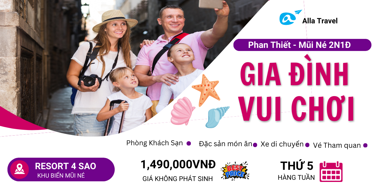 Cùng Gia Đình Ngắm Hoàng Hôn Thật Đẹp Phan Thiết