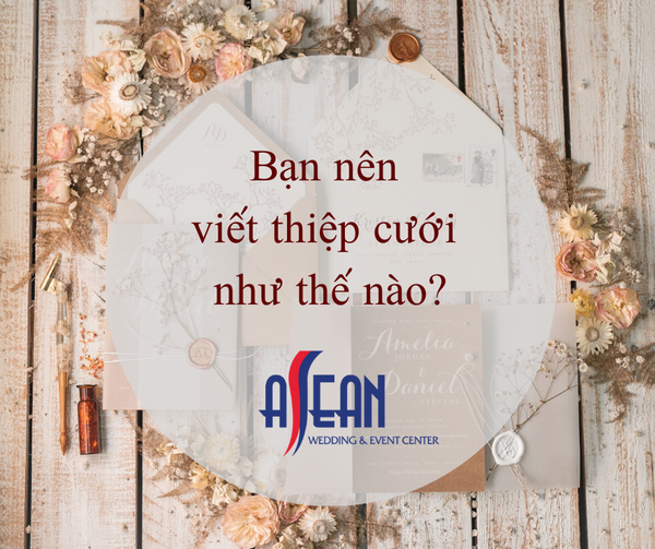 Thiệp cưới tông màu nâu cam và hoa