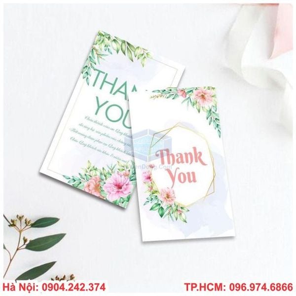 Thiệp quilling Thank you