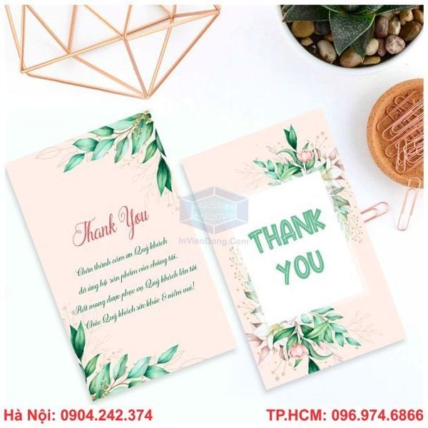 thank you card pho thong  THẾ GIỚI IN ẤN