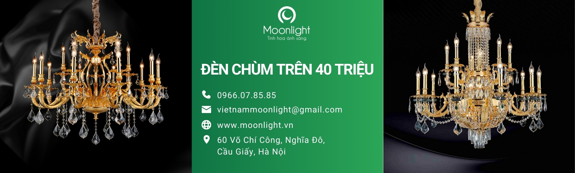 Đèn chùm giá lớn hơn 40 triệu