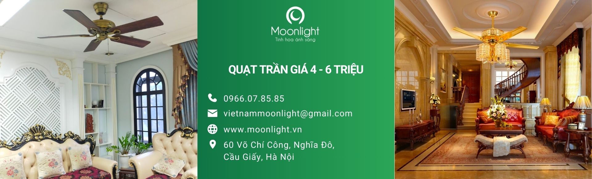 Quạt trần giá từ 4 triệu đến 6 triệu