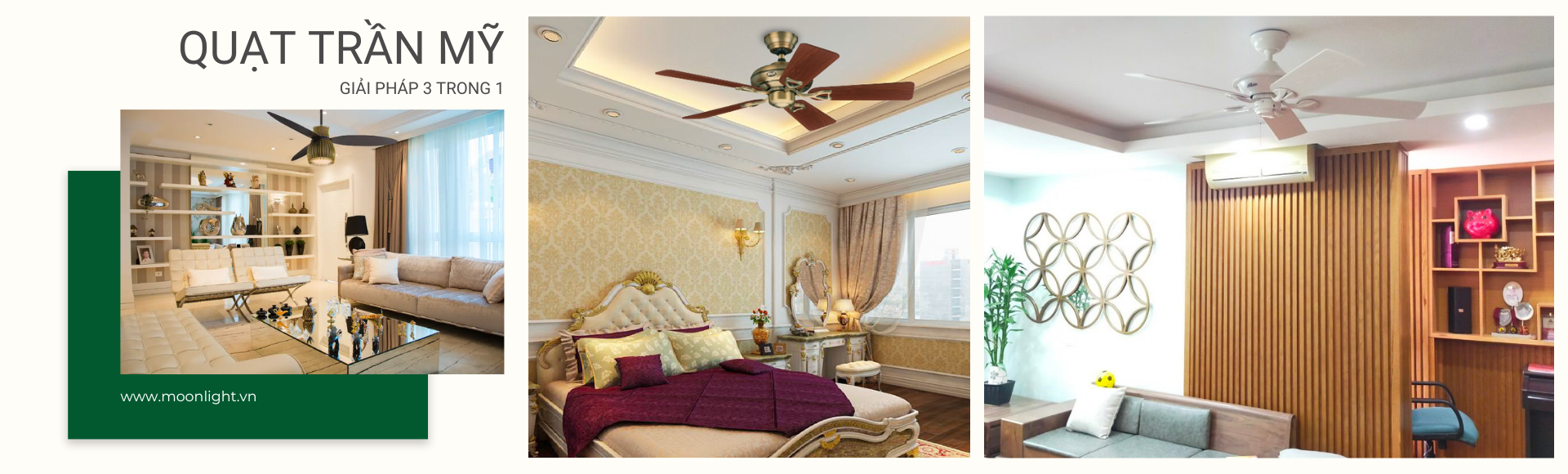 Quạt trần Mỹ (Luxury Fan)