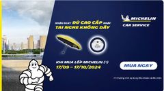 TẶNG DÙ VÀ TAI NGHE BLUETOOTH KHÔNG DÂY MICHELIN