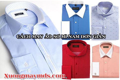 Cách may áo sơ mi nam kiểu đơn giản nhất