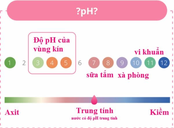 Độ pH của dung dịch vệ sinh phụ nữ ngày đèn đỏ