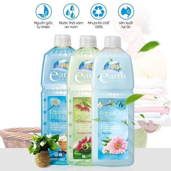 nước giặt gốc thực vật Earth choice