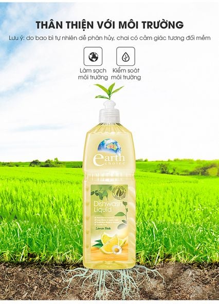 Nước rửa chén từ thực vật Earth Choice