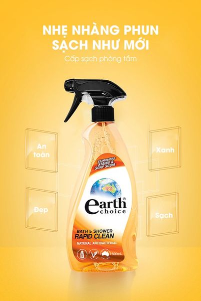 Earth choice sản phẩm vệ sinh nhà cửa của Úc