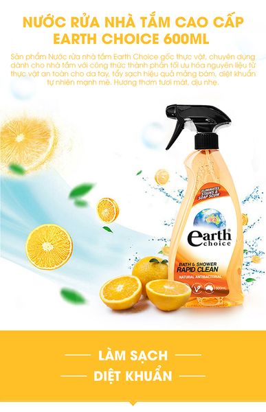 Earth choice sản phẩm vệ sinh nhà cửa của Úc