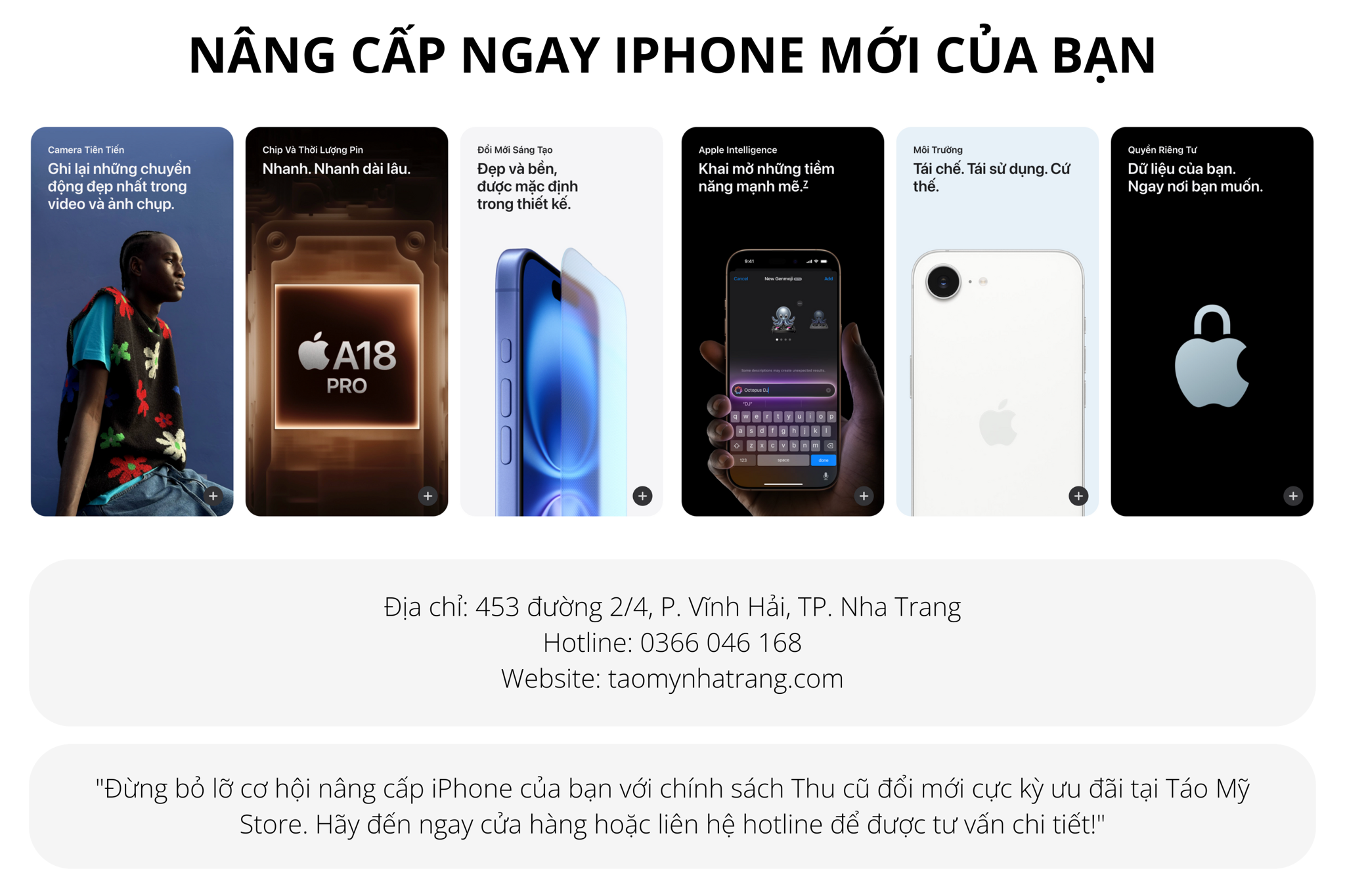 THU CŨ ĐỔI MỚI - TÁO MỸ STORE