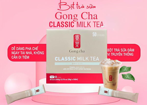 B t tr s a Gong Cha Classic Milk Tea h p 50 g i Dylan Stores