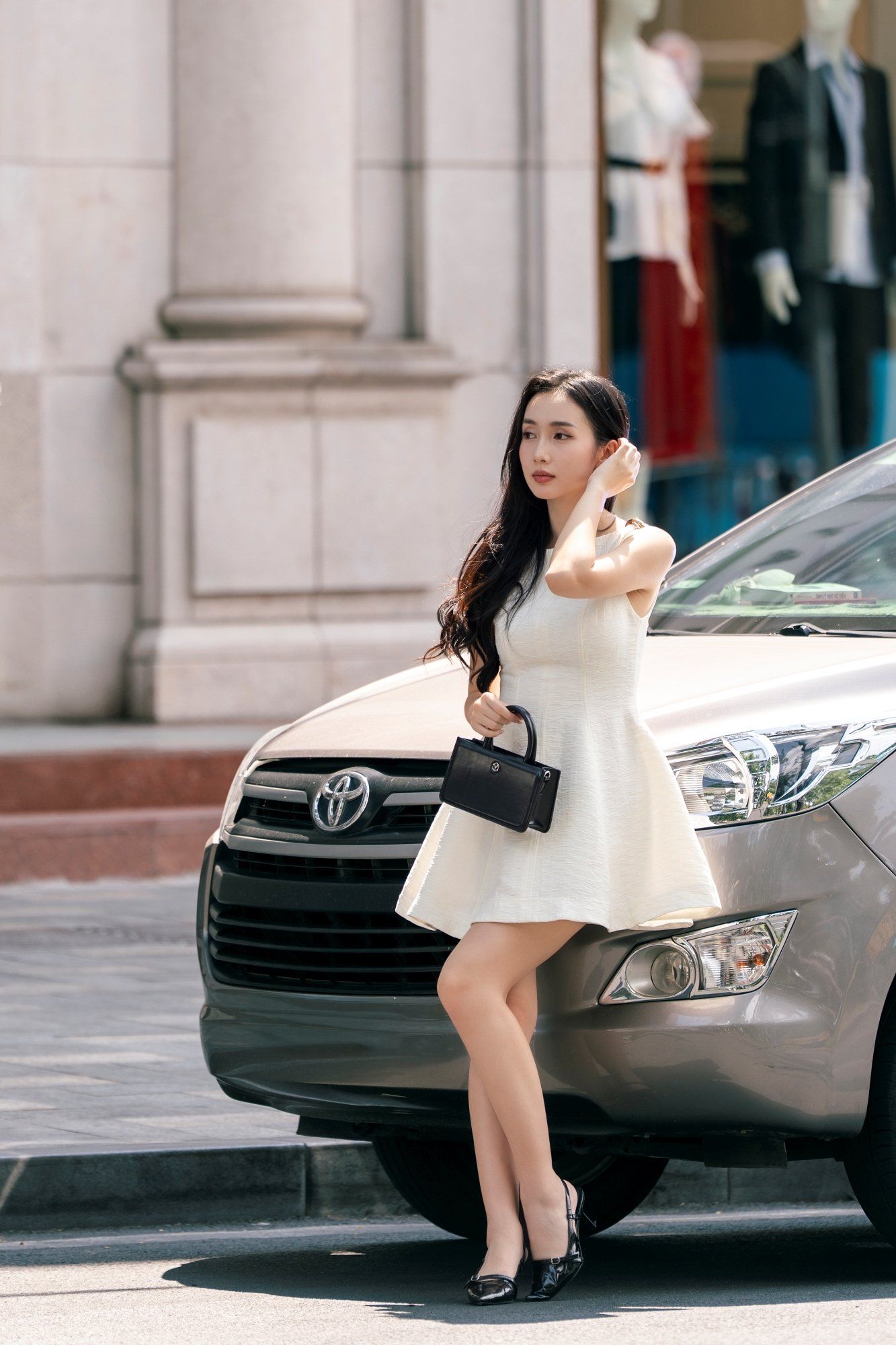 Túi Yuumy (Thời trang nữ phối quai xách size 21 - Túi đeo chéo da Smooth YN288DO) màu đỏ