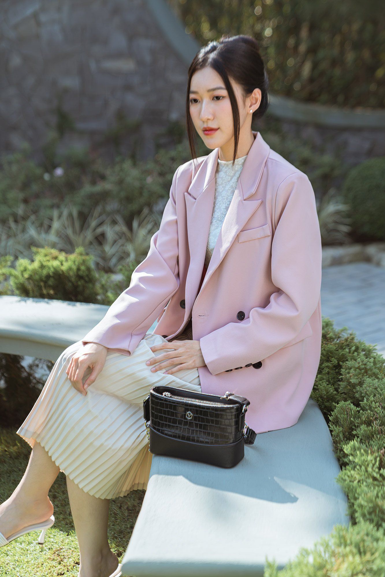 Túi đeo chéo da nữ kiểu dáng đơn giản Yuumy Seasand YN183