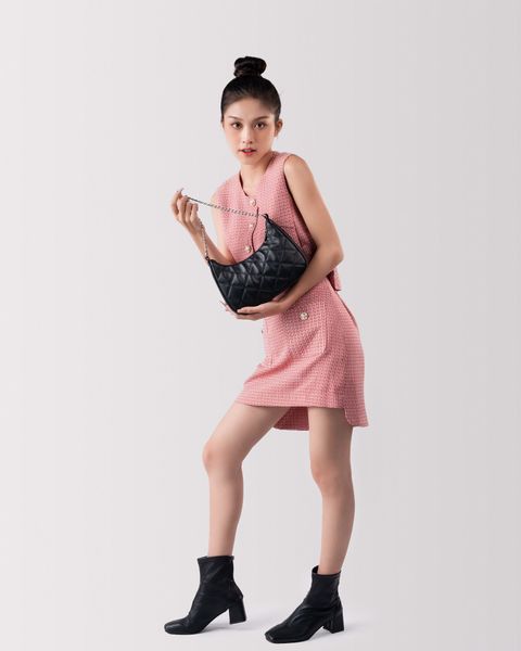 Túi đeo chéo nữ kẹp nách thời trang Yuumy Seasand YN159K Màu kem