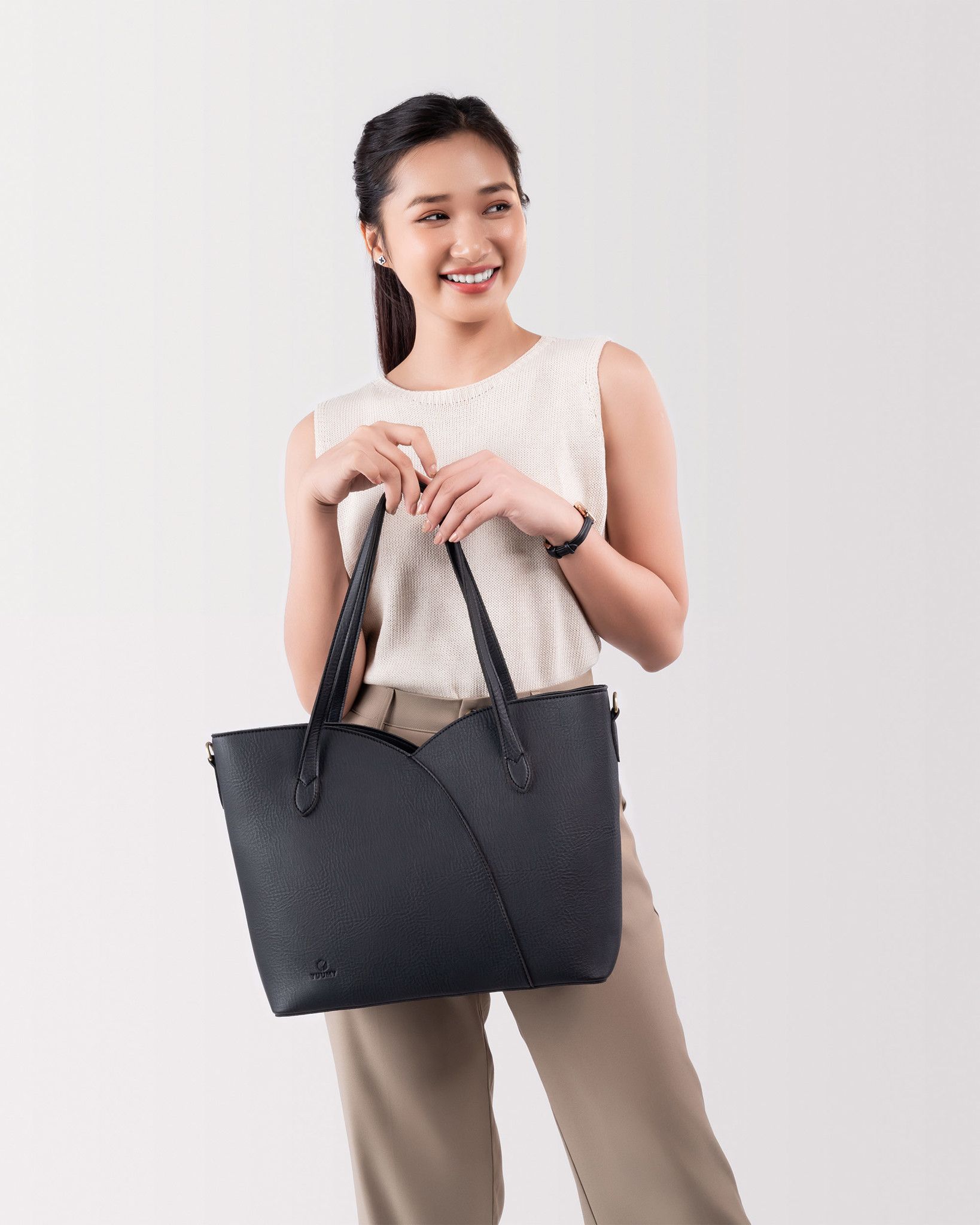 Túi xách nữ công sở đựng laptop thời trang Yuumy YTX38N Màu nâu