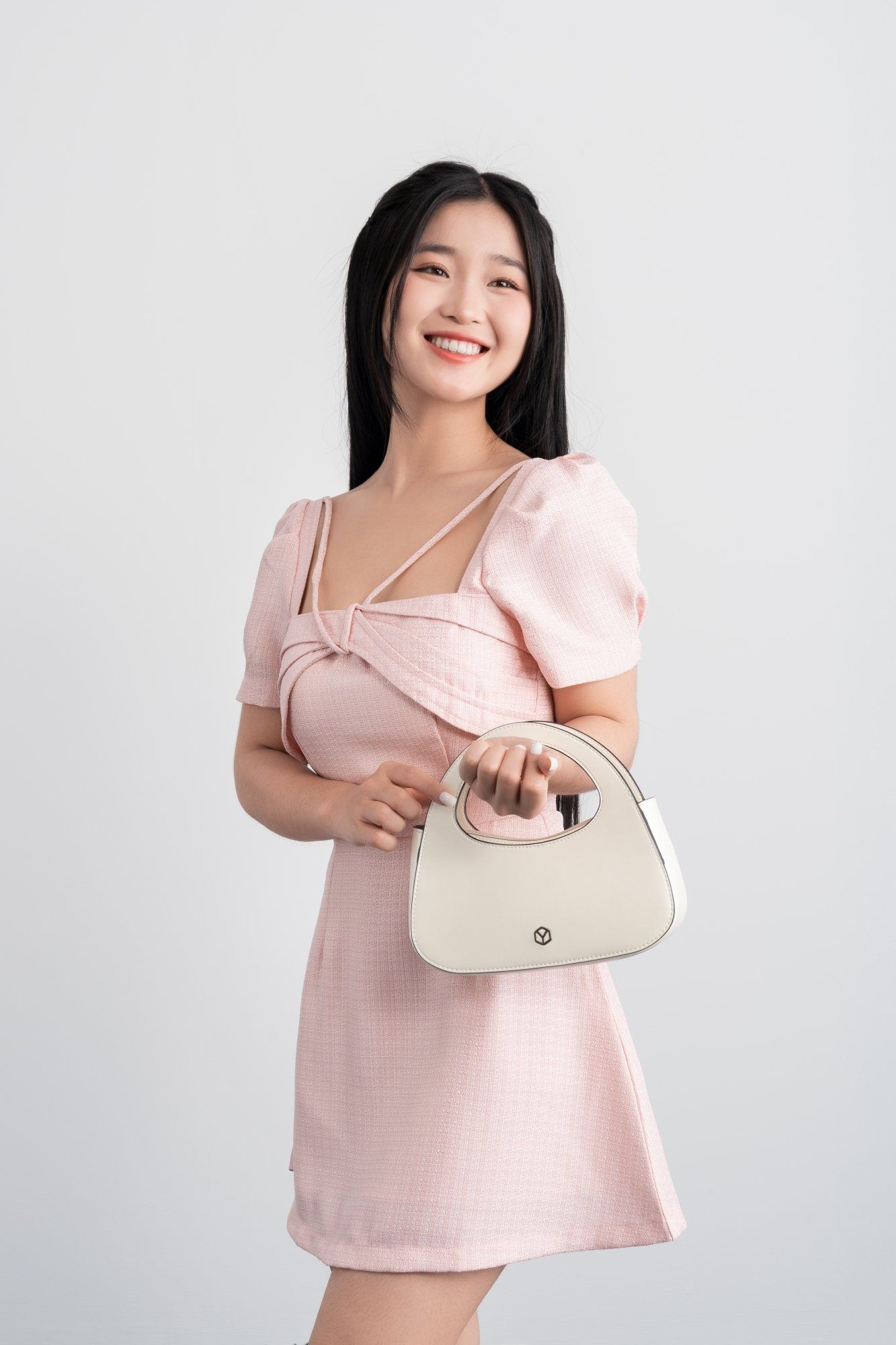 Hộp quà Nâng Niu - Bộ quà tặng túi xách Yummy YHQ01TT màu trắng ngọc trai