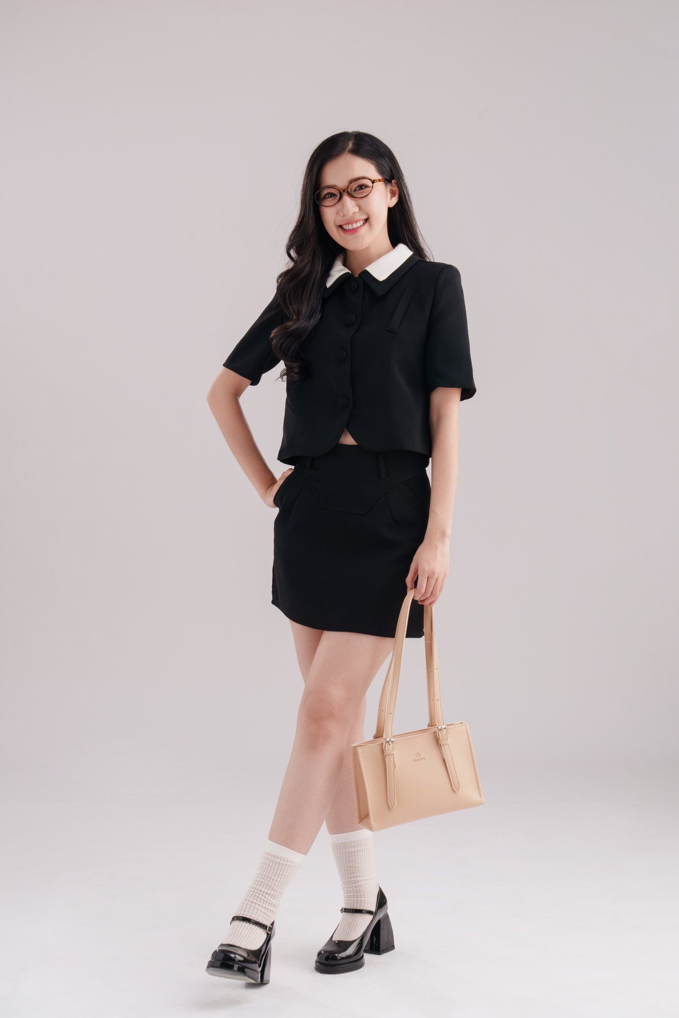 Túi đeo vai da nữ kiểu dáng thanh lịch Yuumy Bergen YN269