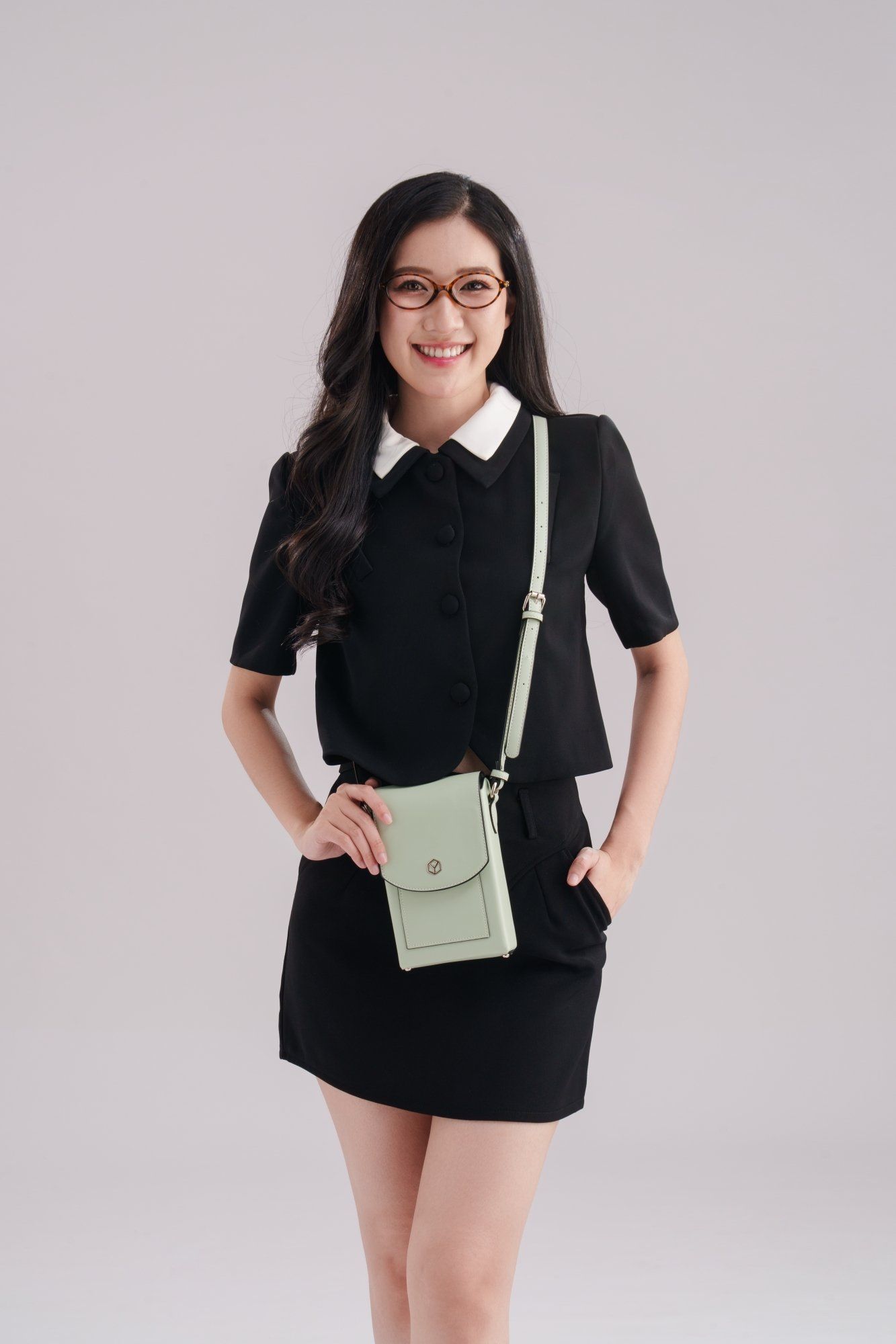 Túi đeo chéo da nữ đựng điện thoại Yuumy Seasand YN239