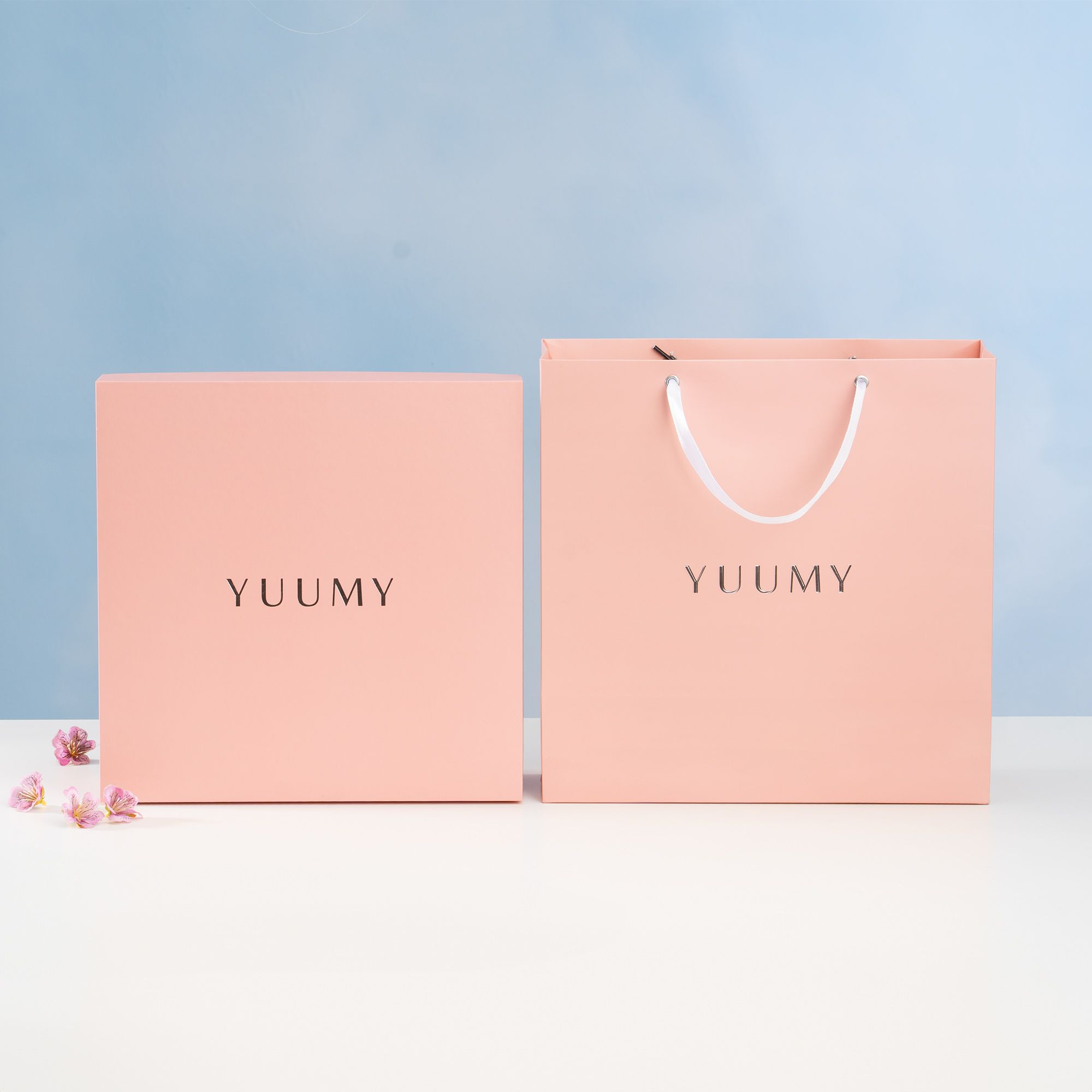 Hộp quà Nâng Niu - Bộ quà tặng túi xách Yuumy YHQ01DT màu đen ngọc trai