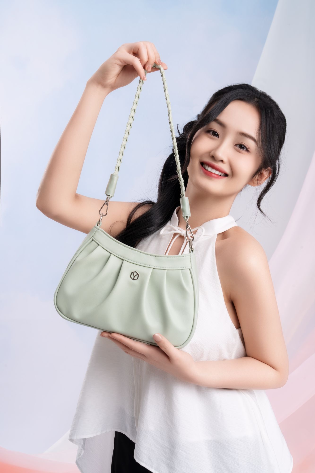 Túi đeo vai da nữ xếp ly sành điệu Yuumy Seasand YN267