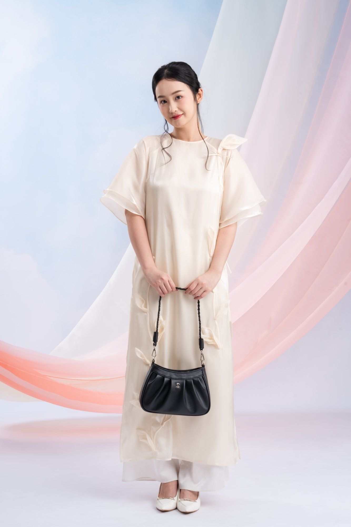 Túi đeo vai da nữ xếp ly sành điệu Yuumy Seasand YN267