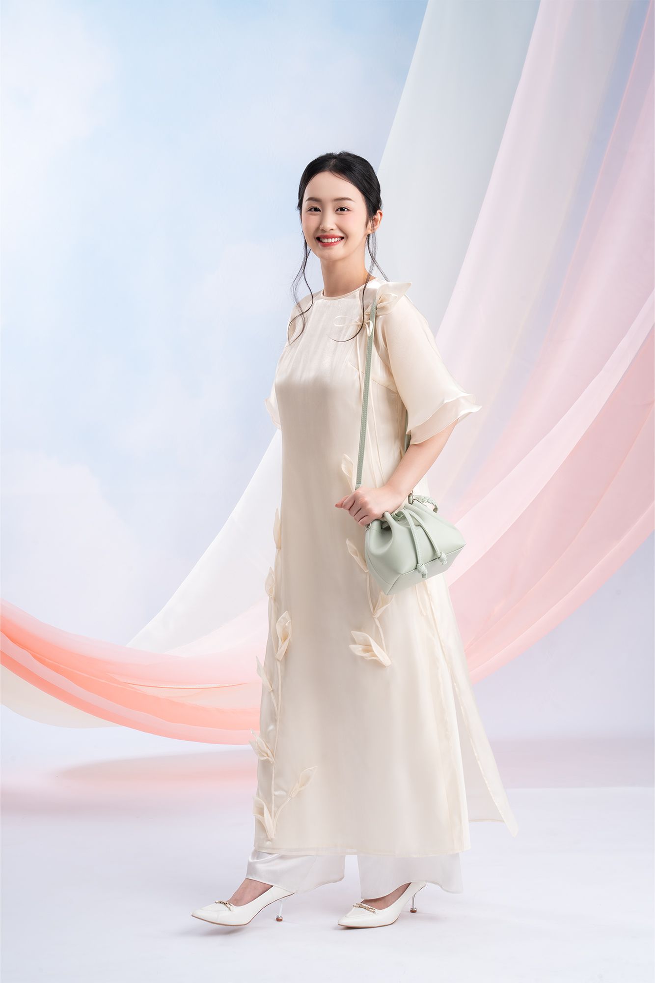 Túi đeo chéo da nữ thiết kế dây rút thời trang Yuumy Seasand YN265