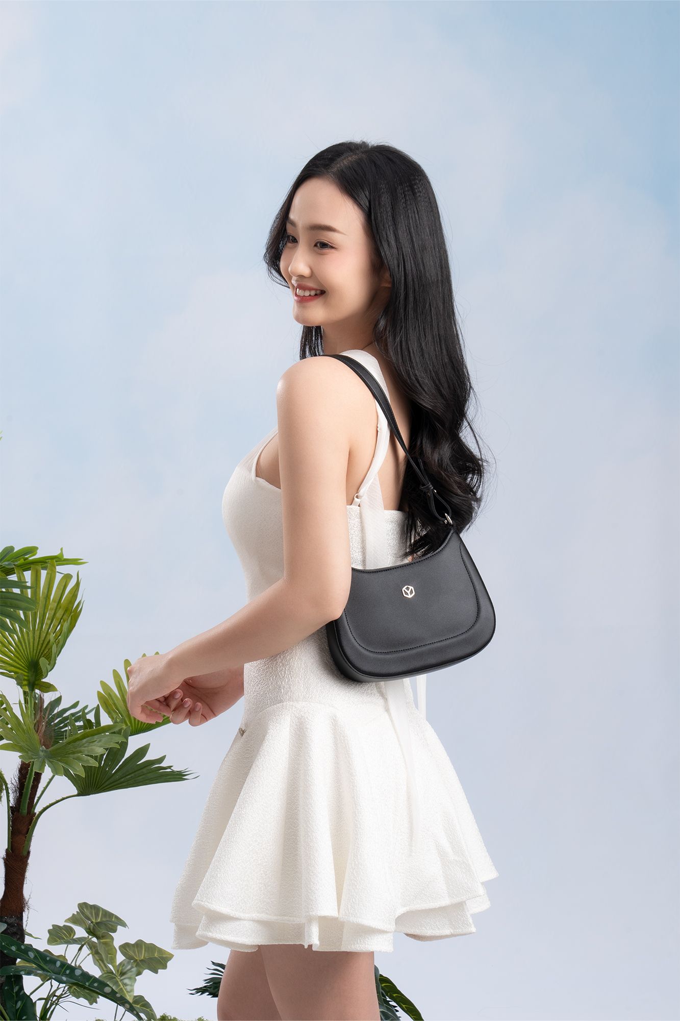 Túi đeo vai da nữ dáng thuyền phong cách Yuumy Seasand YN256