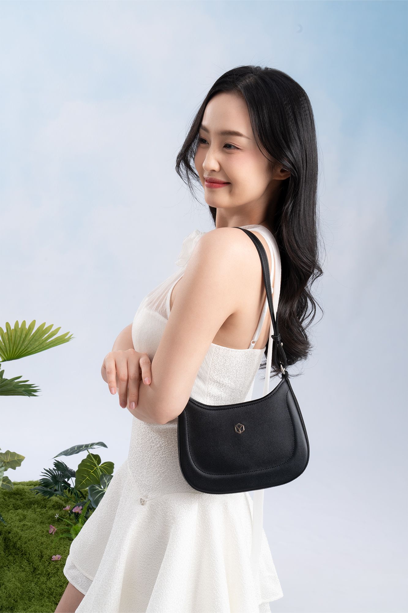 Túi đeo vai da nữ dáng thuyền phong cách Yuumy Seasand YN256