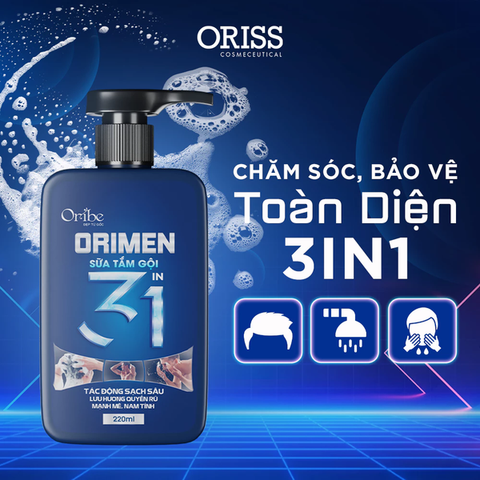 Sữa Tắm 3 Trong 1 Cho Nam – Tiện Lợi, Mạnh Mẽ, Đầy Phong Cách