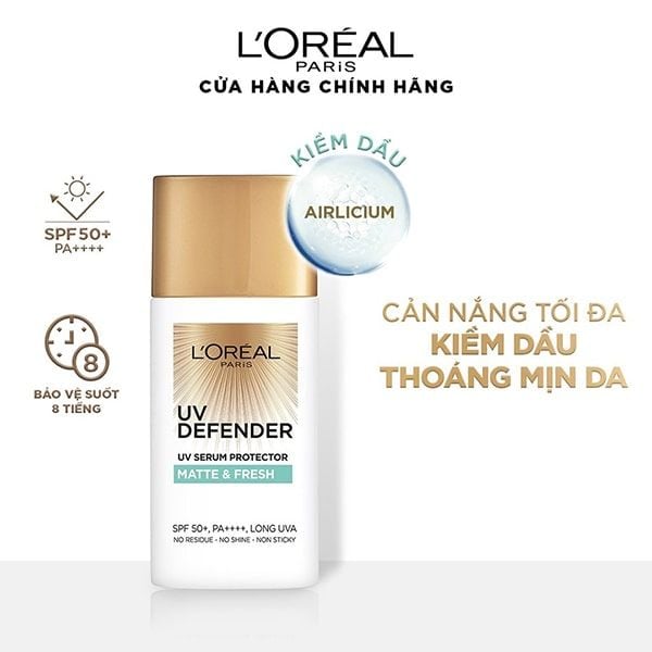 Kem Chống Nắng Kiềm Dầu L'Oréal SPF50+ PA++++ 50ML