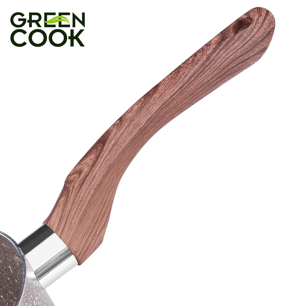 Nồi quấy bột vân đá 16cm chống dính GreenCook GCS03-16