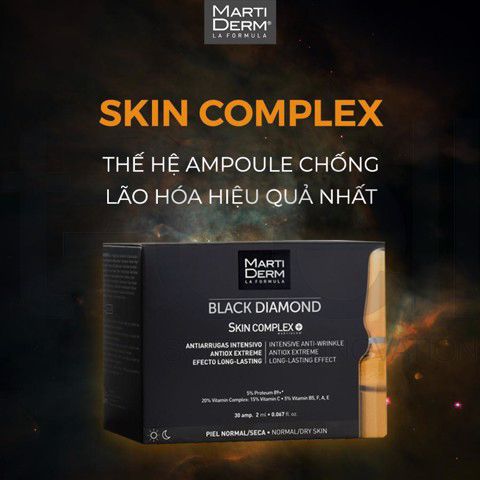 THẾ HỆ AMPOULE NGĂN NGỪA LÃO HÓA DA HIỆU QUẢ NHẤT MARTIDERM BLACK DIAMOND SKIN COMPLEX+