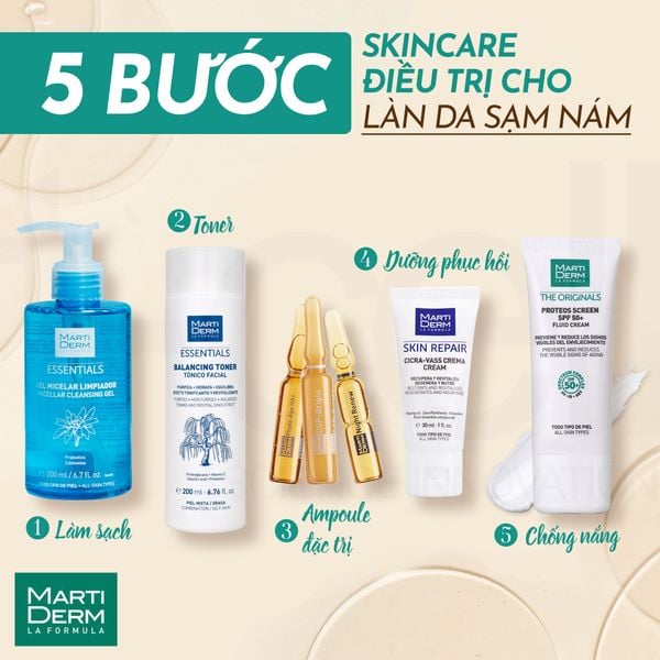 5 BƯỚC SKINCARE ĐIỀU TRỊ CHO LÀN DA SẠM NÁM