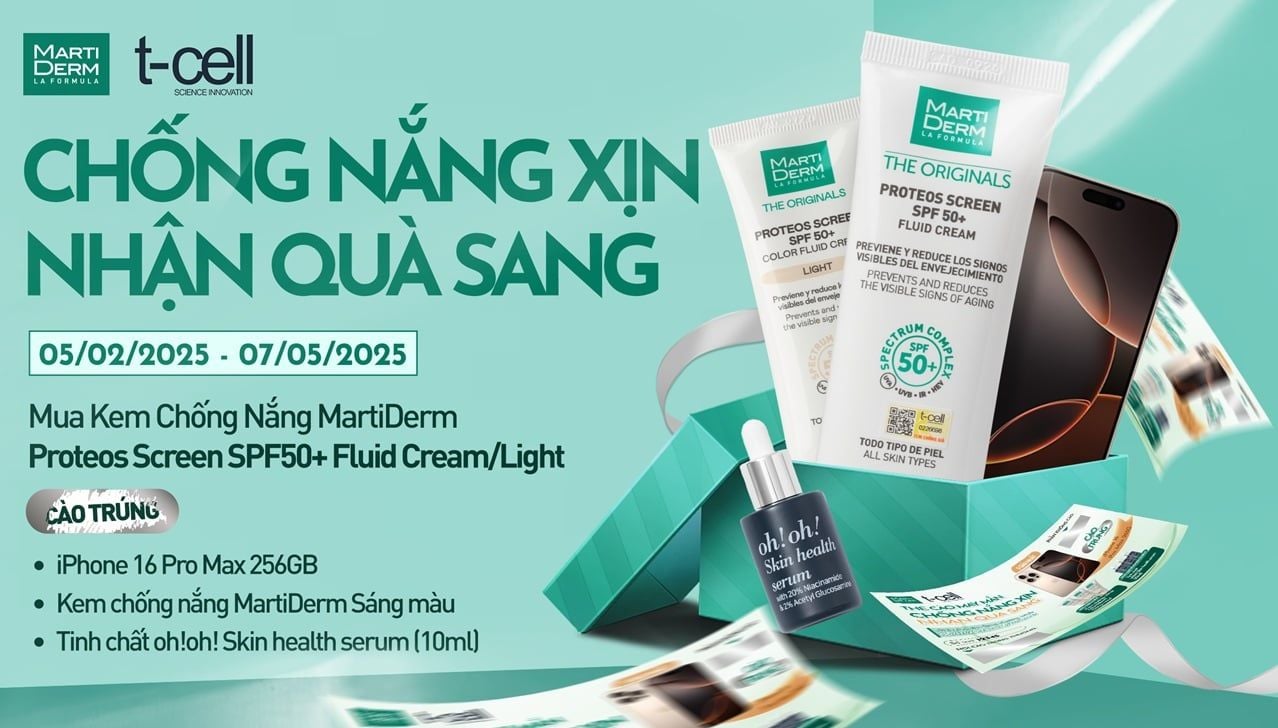 CHƯƠNG TRÌNH TRI ÂN “CHỐNG NẮNG XỊN - NHẬN QUÀ SANG” CƠ HỘI TRÚNG IPHONE 16 PROMAX