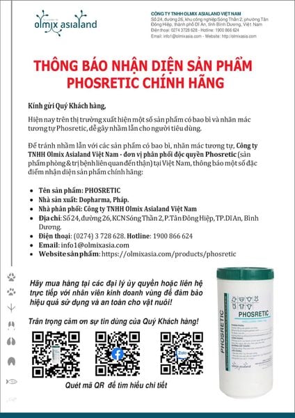 THÔNG BÁO NHẬN DIỆN PHOSRETIC CHÍNH HÃNG