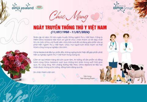 CHÚC MỪNG NGÀY TRUYỀN THỐNG THÚ Y VIỆT NAM (11/07/1950 - 11/07/2024)