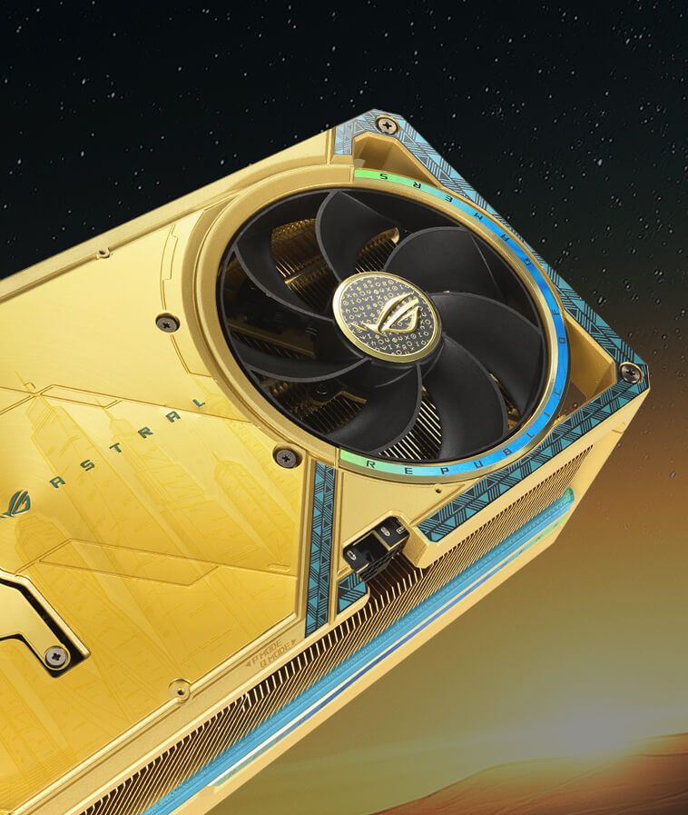 Phiên bản ROG Astral GeForce RTX™ 5090 Dhahab - Từ cát đến bầu trời