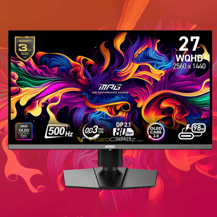 MPG 272QR QD-OLED X50: Màn Hình 27 Inch Đầu Tiên Trên Thế Giới Với Tần Số Quét 500Hz