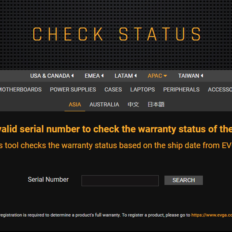 Hướng Dẫn Cách Check Bảo Hành và Đăng Kí Tài Khoản Của Hãng EVGA