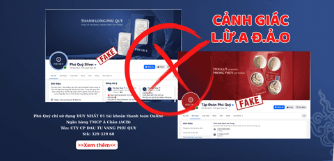 CẢNH BÁO FANPAGE GIẢ MẠO PHÚ QUÝ