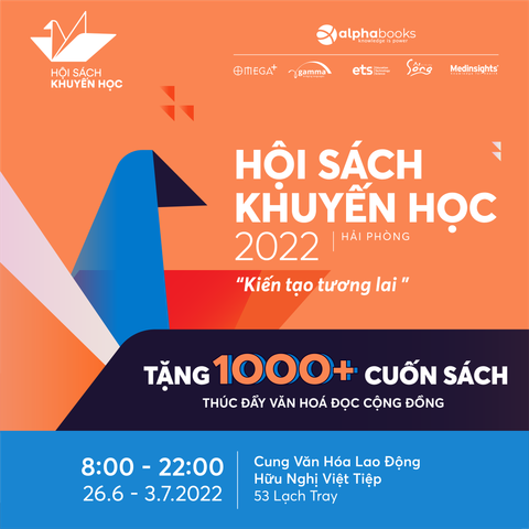 Hội sách khuyến học Hải Phòng năm 2022 “Kiến tạo tương lai” ngập tràn quà tặng và bốc thăm tủ sách độc đắc gần 20 triệu.