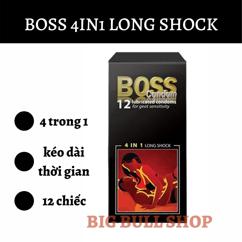 Bạn đã từng sử dụng qua dòng bao cao su Boss 4in1 long shock chăng?