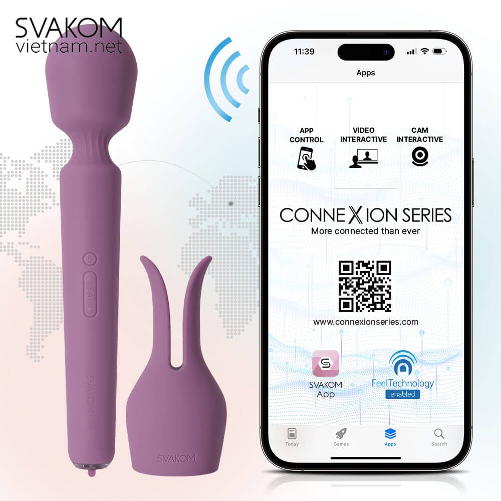 Chày rung tình dục cỡ lớn SVAKOM Emma Neo 2 – Rung mạnh mẽ & điều khiển từ xa