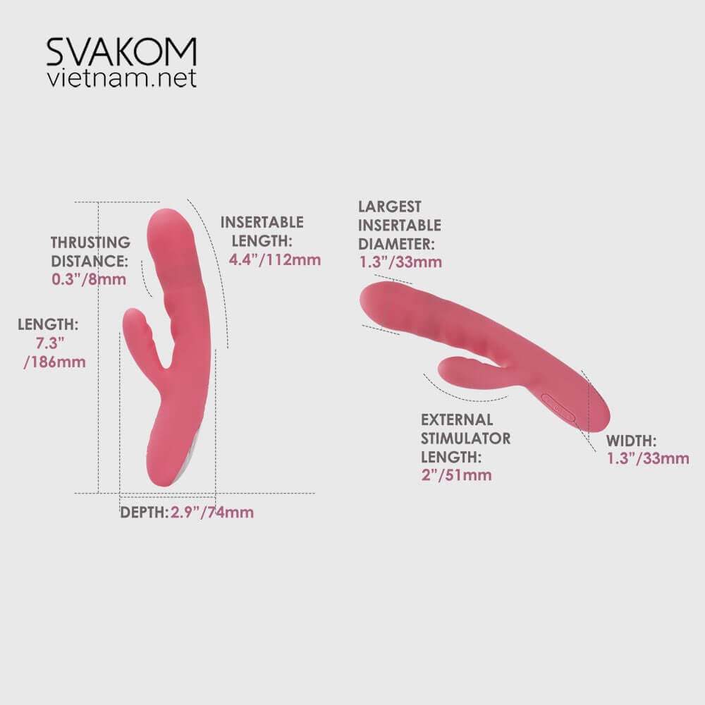 Dương vật giả rung thụt tự động SVAKOM Avery