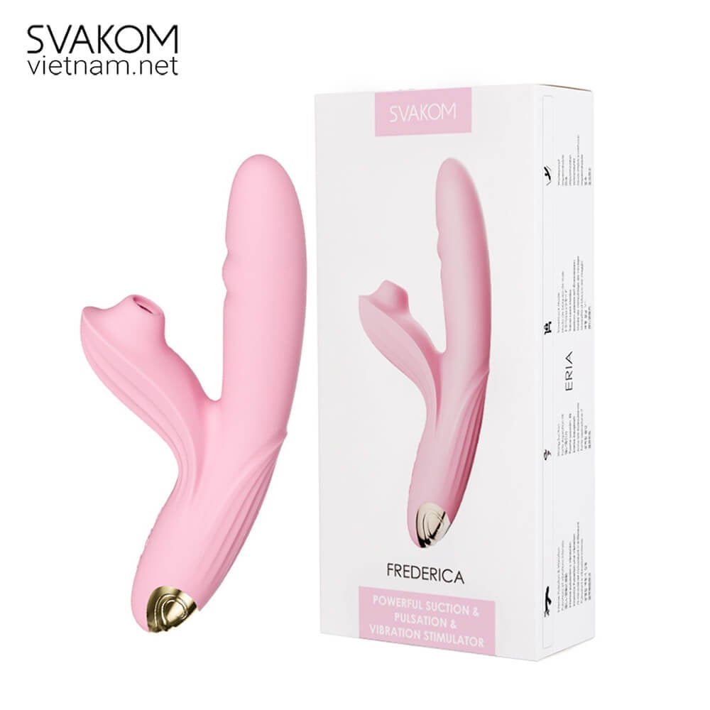 SVAKOM Frederica dương vật giả rung thụt bú hút sưởi ấm