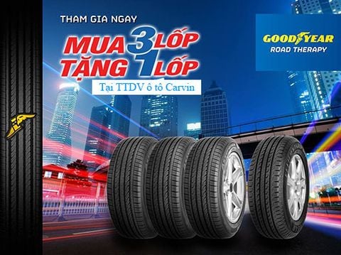 Chương trình khuyến mãi mua 3 TẶNG 1 lốp Goodyear Quý IV 2020