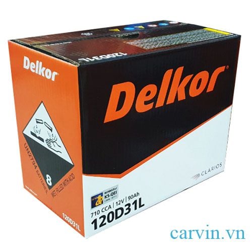 ắc quy delkor 12v 90ah 120d31l