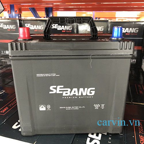 ắc quy sebang 65ah 75d23r